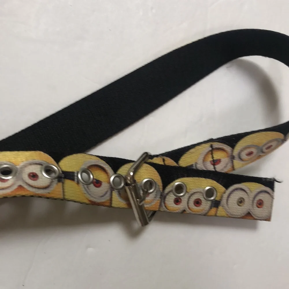 Despicable Me Minions Black Web Belt Small/ Medium